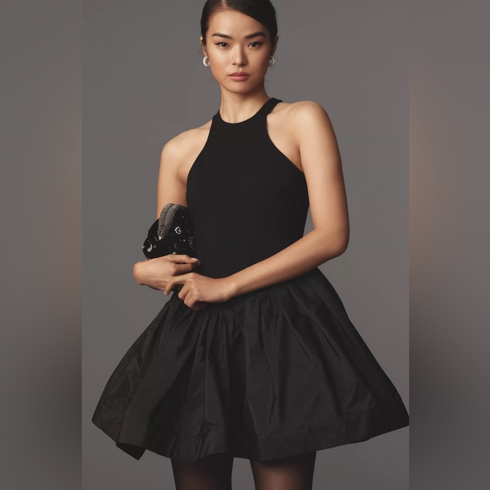 NWT! Anthropologie Maeve Halter Fit & Flare Mini Dress - Medium 2️⃣